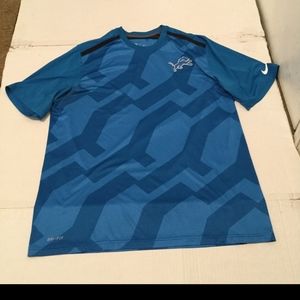 MENS NFL NIKE DRI FIT DETROIT T SHIRT SIZE XL
